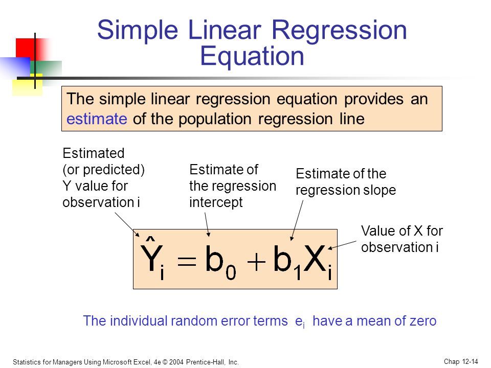 data analysis excel regression interpretation of intercept